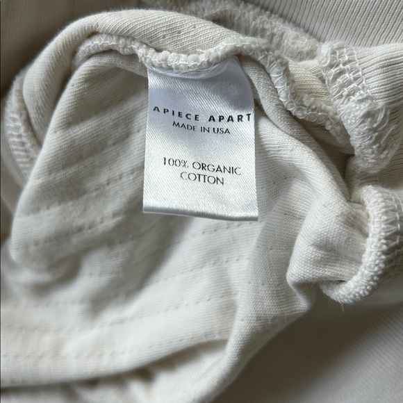 Apiece Apart Cream Crew Neck sweatshirt - Picture 6 of 7